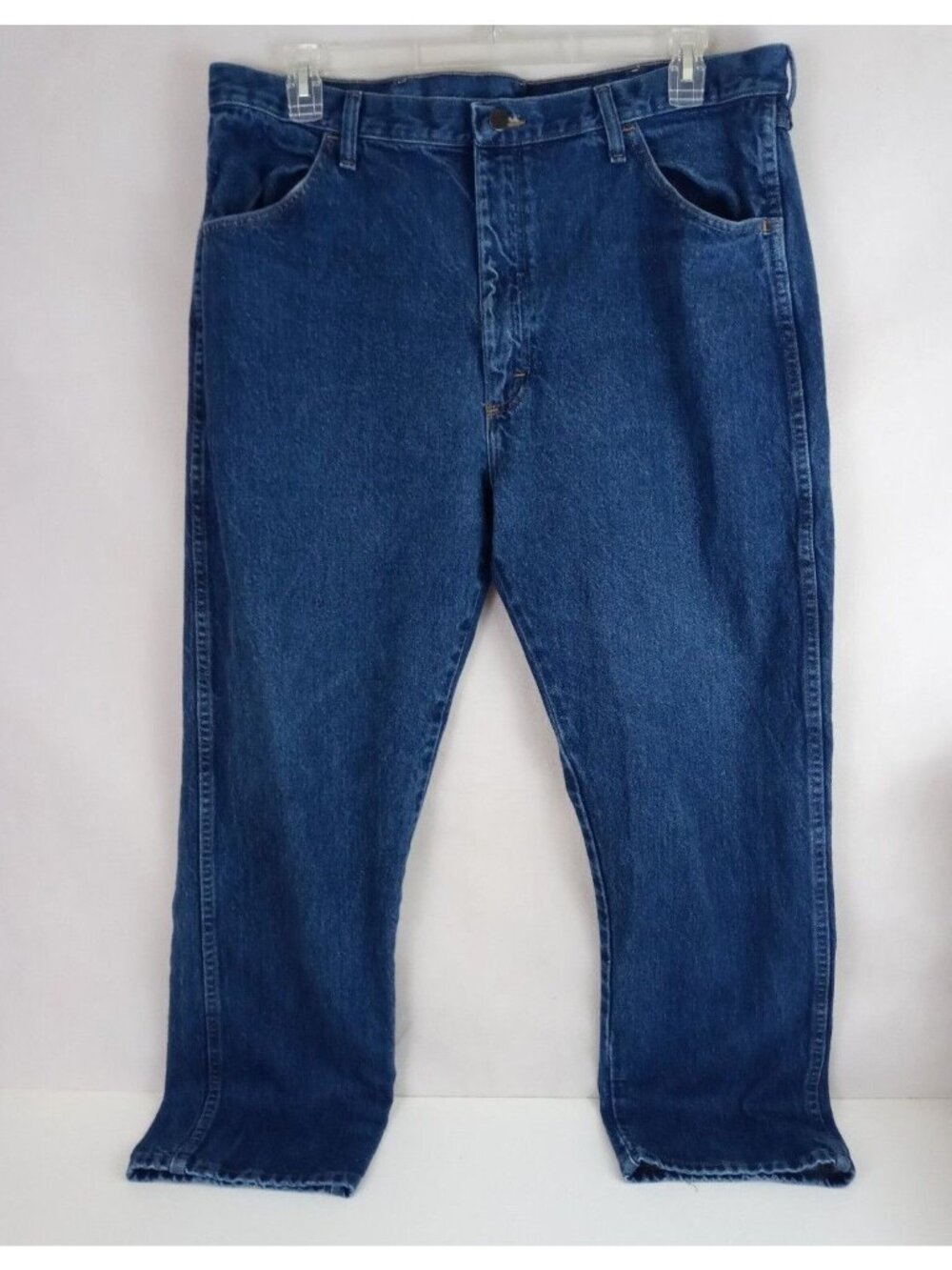 Rustler Men's Distressed 100% Cotton Bootcut Jeans Size 40x30